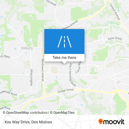Key Way Drive map