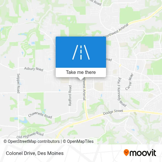 Colonel Drive map