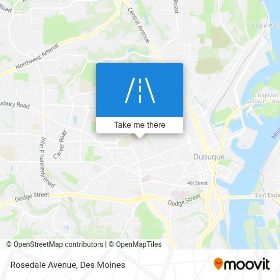 Rosedale Avenue map