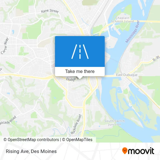 Rising Ave map