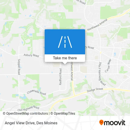 Angel View Drive map