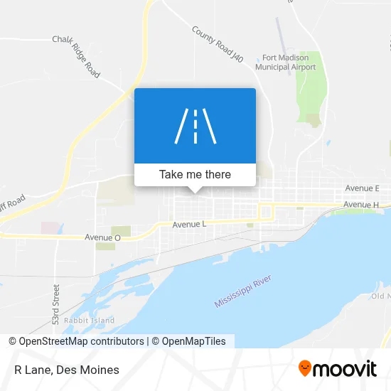 R Lane map