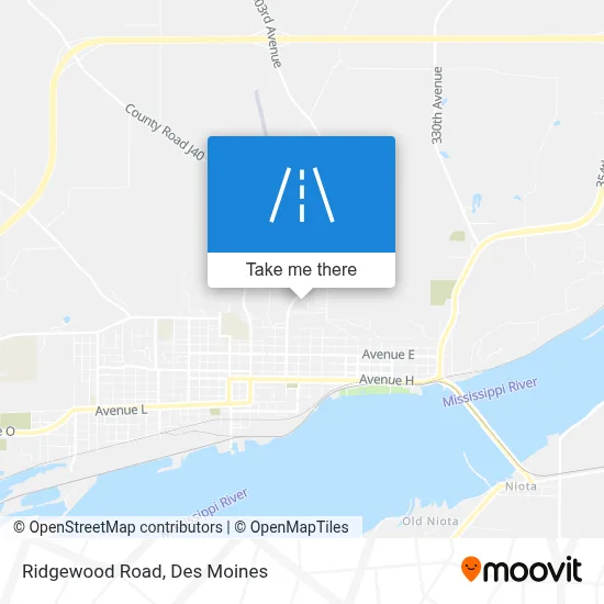 Ridgewood Road map