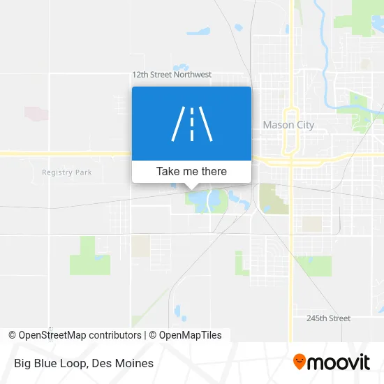 Big Blue Loop map