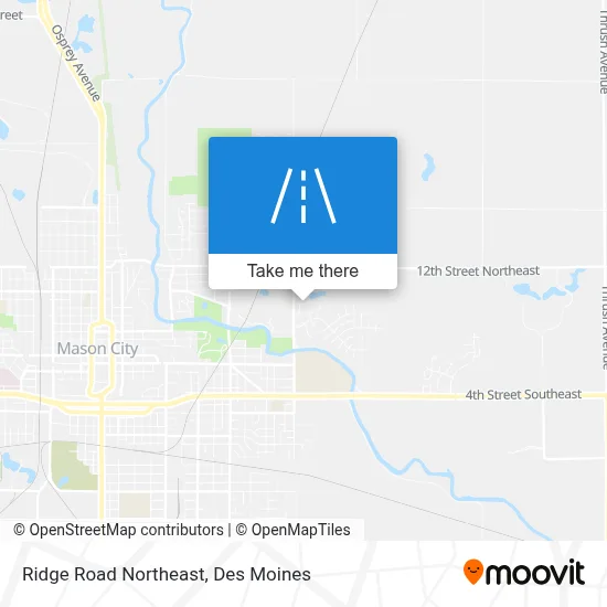 Ridge Road Northeast map