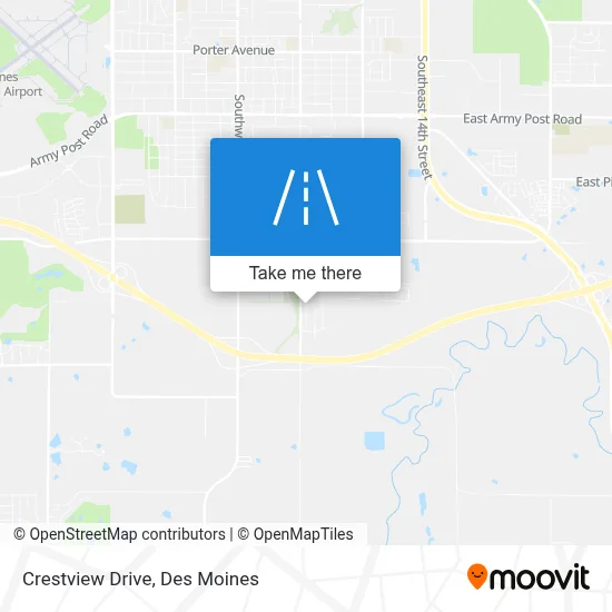 Crestview Drive map