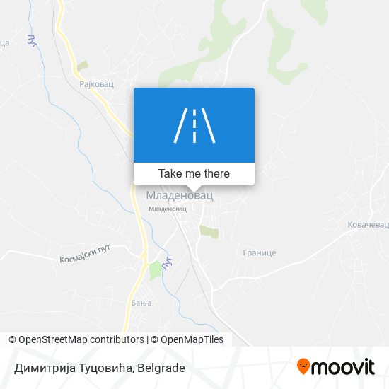 Димитрија Туцовића map