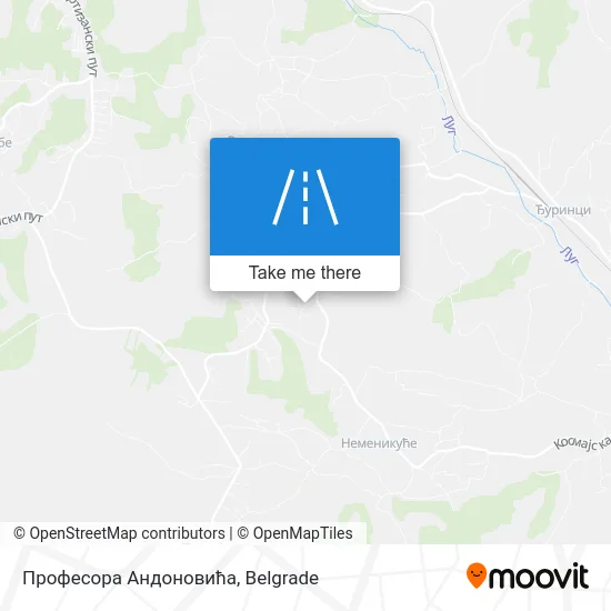 Професора Андоновића map