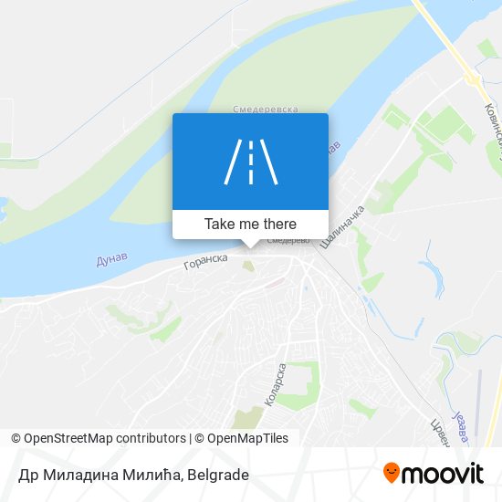 Др Миладина Милића map