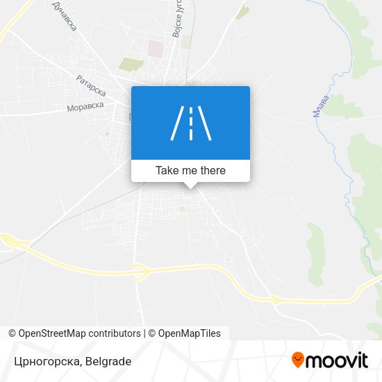 Црногорска map