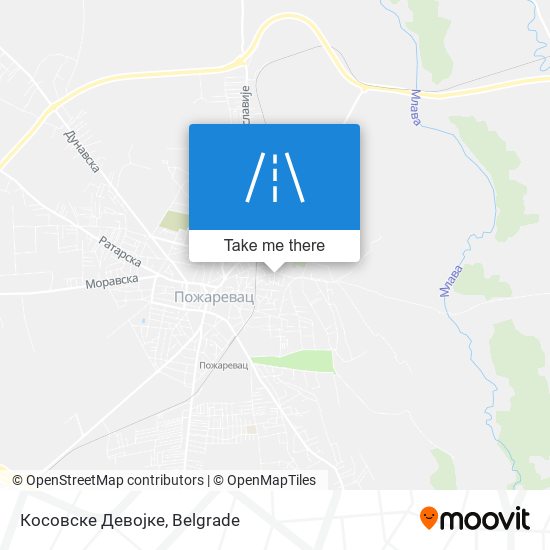 Косовске Девојке map