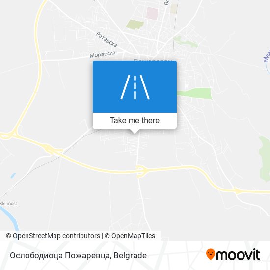 Ослободиоца Пожаревца map