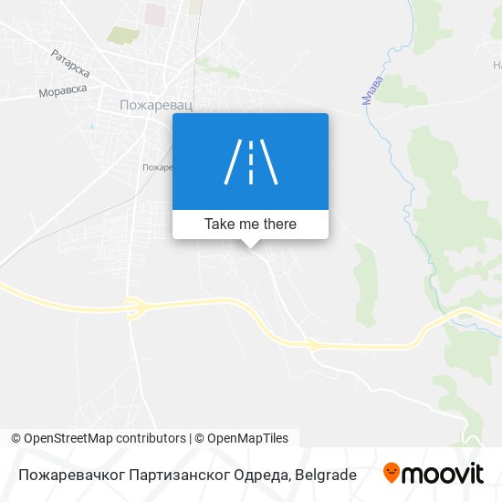 Пожаревачког Партизанског Одреда map