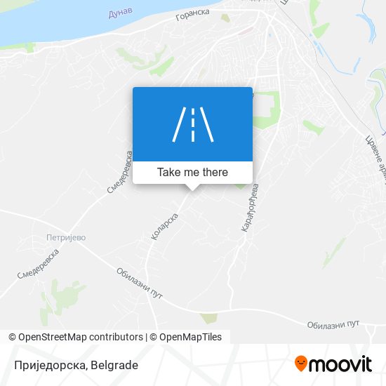 Приједорска map