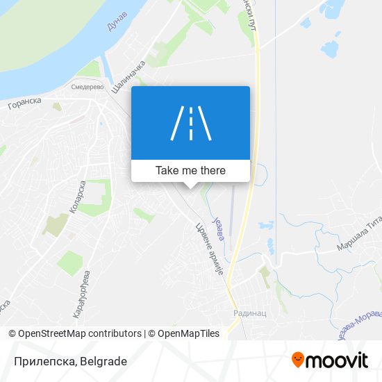 Прилепска map