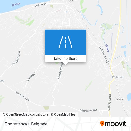 Пролетерска map