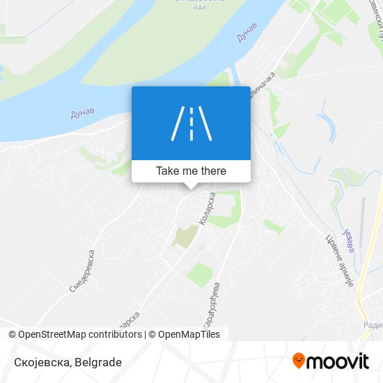 Скојевска map