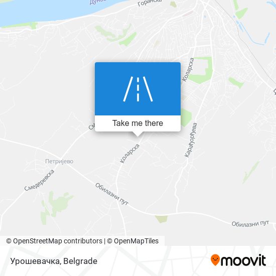 Урошевачка map