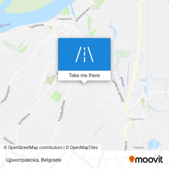 Црнотравска map