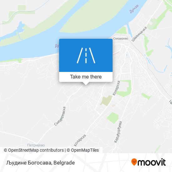 Људине Богосава map