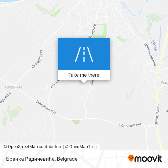 Бранка Радичевића map