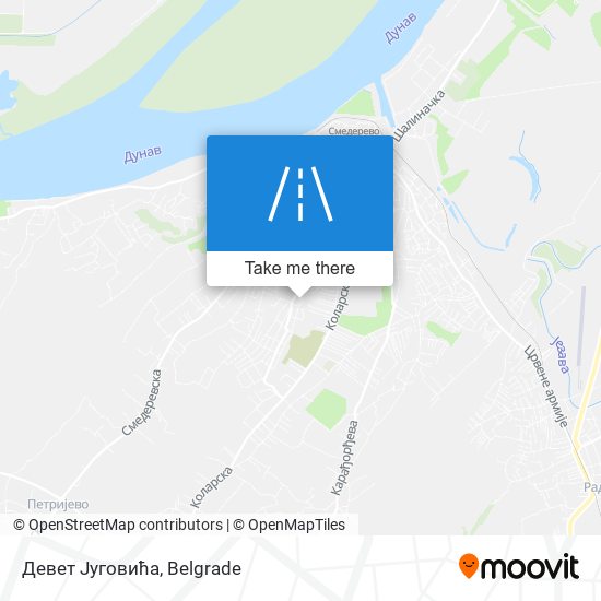 Девет Југовића map