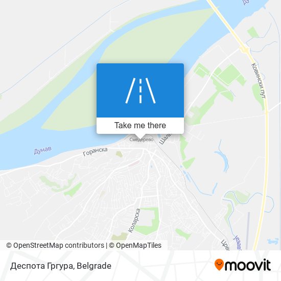 Деспота Гргура map