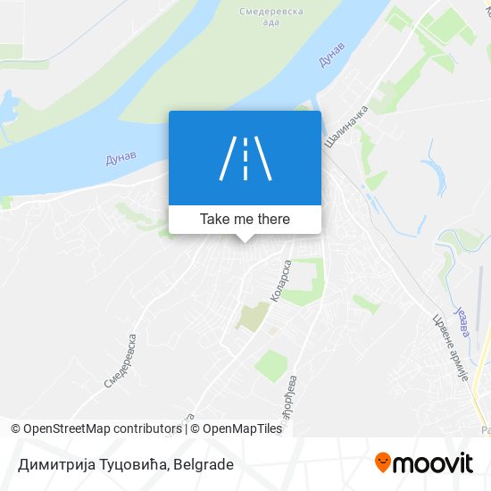 Димитрија Туцовића map