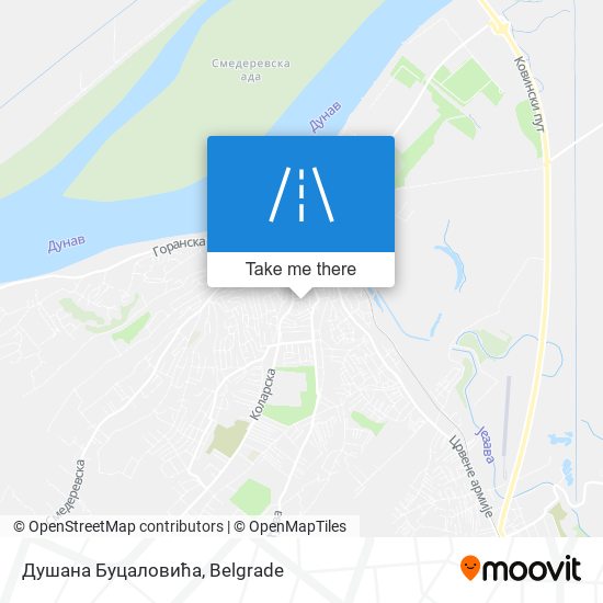 Душана Буцаловића map