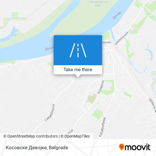 Косовске Девојке map