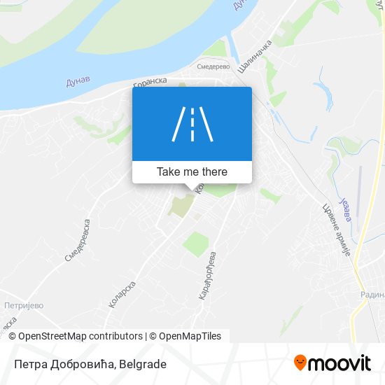 Петра Добровића map