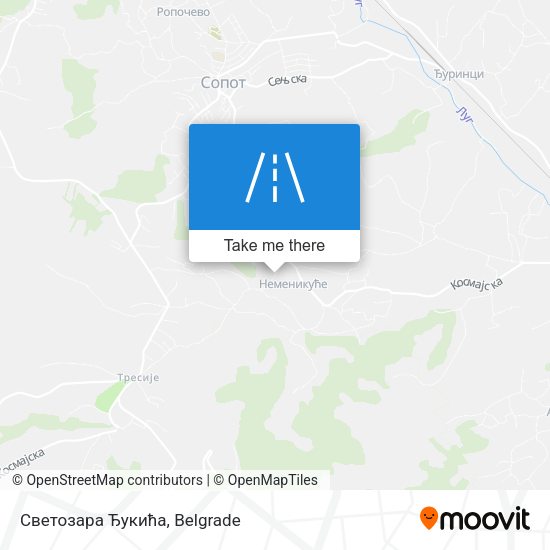 Светозара Ђукића map