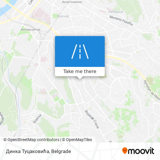 Динка Туцаковића map