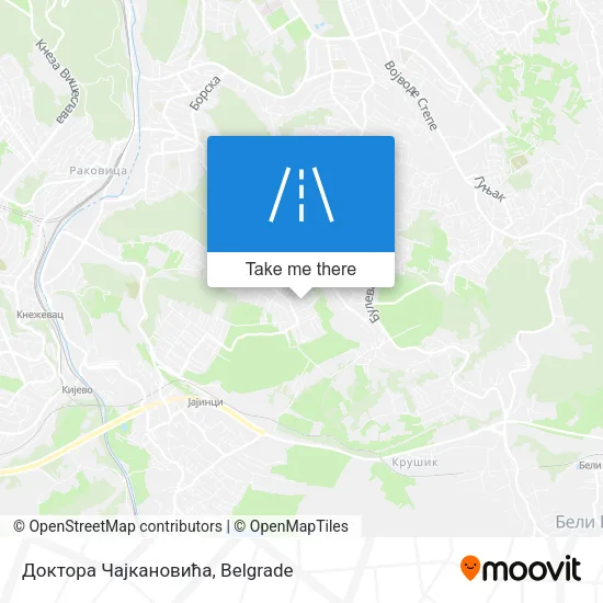 Доктора Чајкановића map