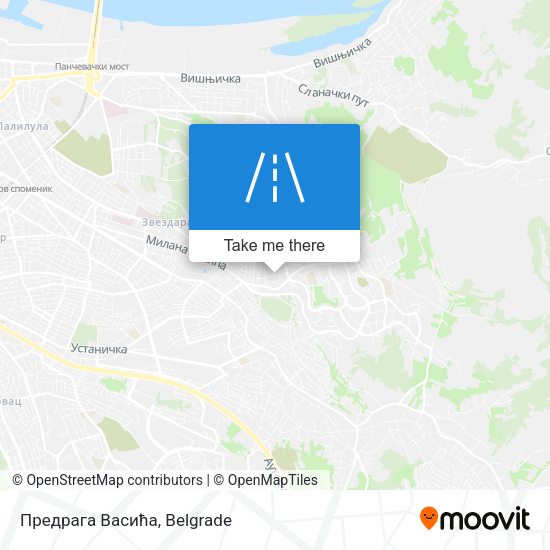 Предрага Васића map
