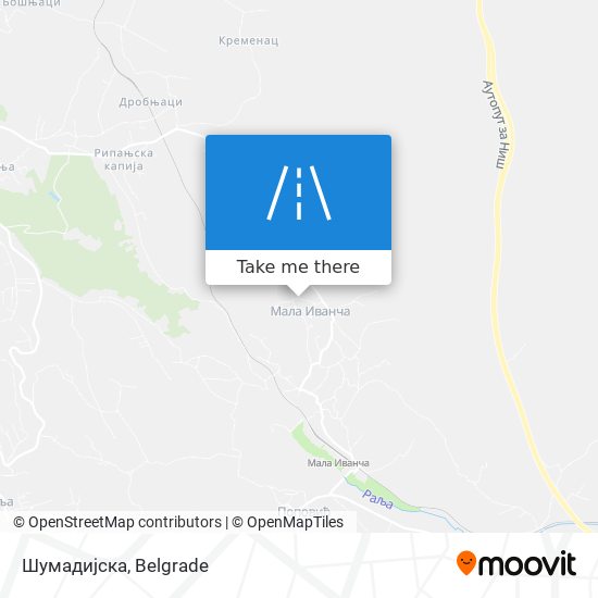 Шумадијска map