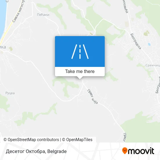 Десетог Октобра map