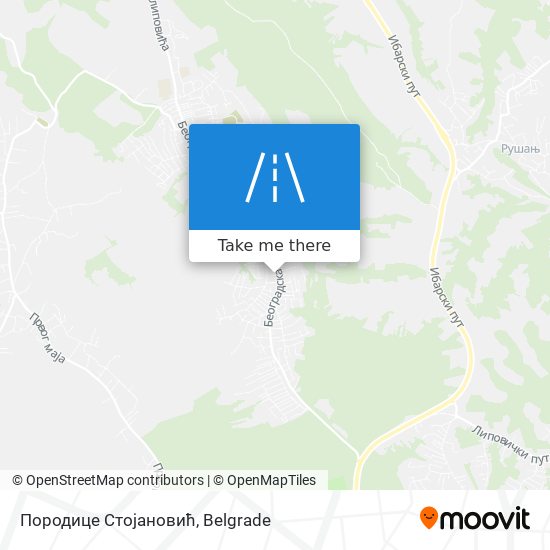 Породице Стојановић map