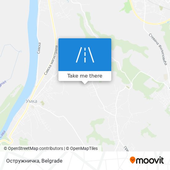 Остружничка map