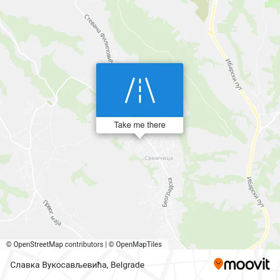 Славка Вукосављевића map