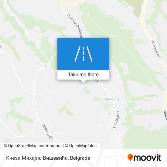 Кнеза Михајла Вишевића map