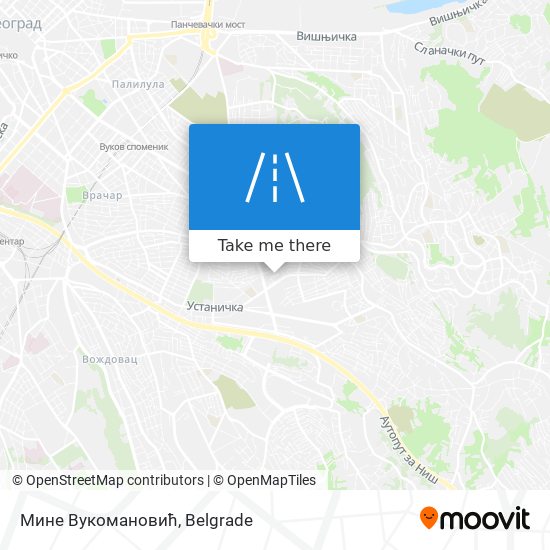 Мине Вукомановић map