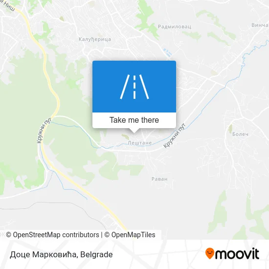 Доце Марковића map