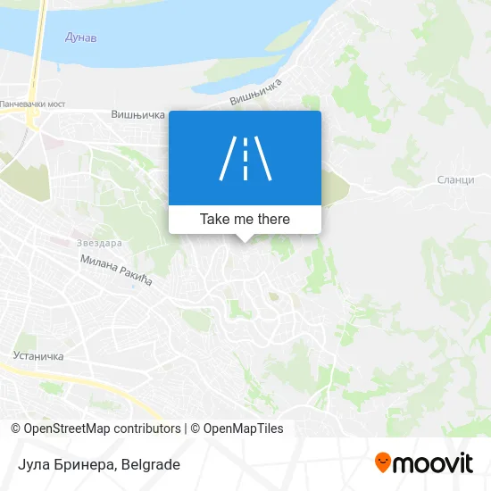 Јула Бринера map