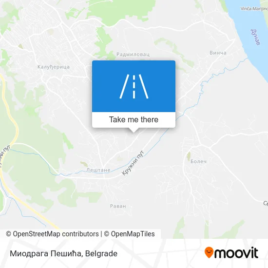 Миодрага Пешића map