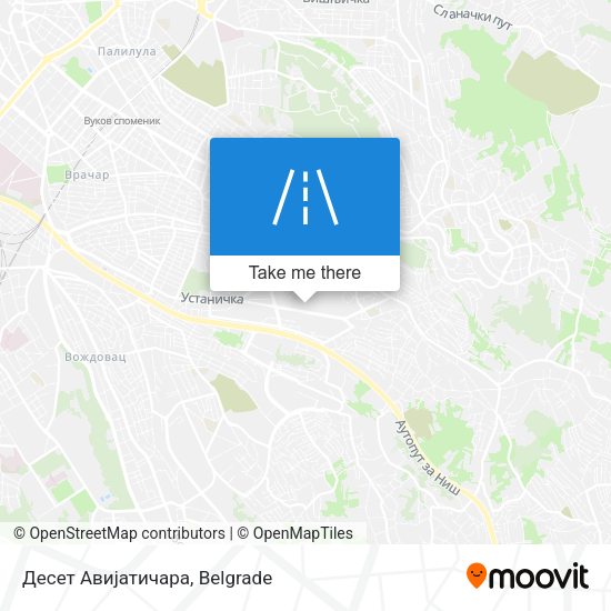 Десет Авијатичара map