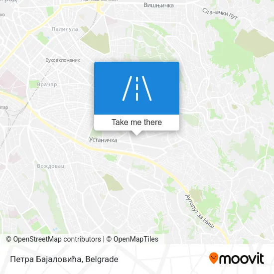Петра Бајаловића map