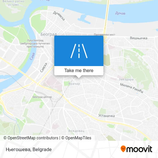 Његошева map