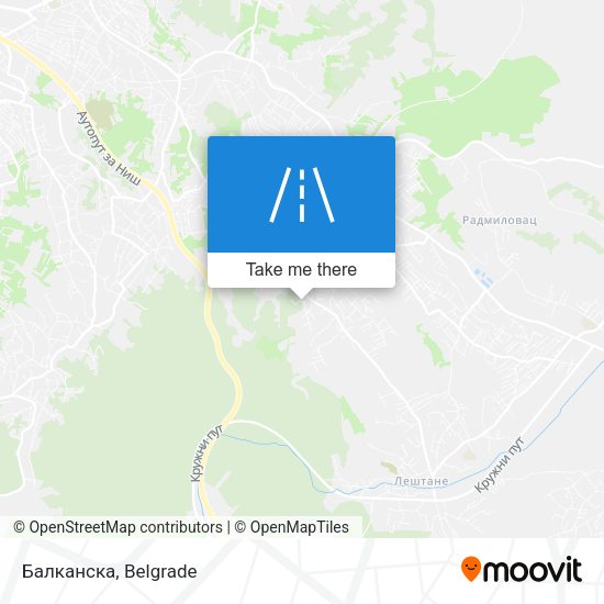 Балканска map