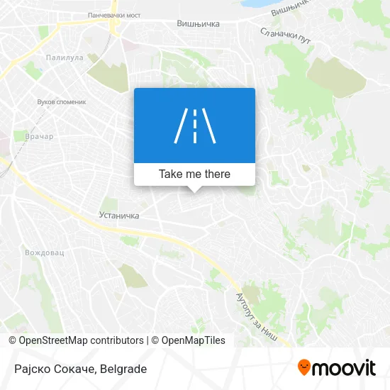Рајско Сокаче map